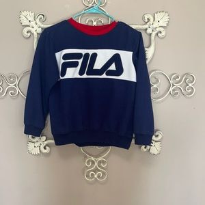 FILA kids hoodie, navy blue size M (10/12)